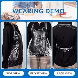 Huamaohengchun 100 Delantales Desechables para Adultos 23.637.4 Delantales de Cocina Impermeables Ecológicos de PBAT/PLA - Product Image 2