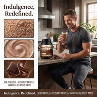 WELLBODY Protéine de Lactosérum en Poudre Saveur Chocolat 2lb 907g 30 Portions Supplément pour la Récupération Musculaire