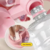 Fontaine à eau pour chat Gravity en plastique, design optimal du bol, empêche les restes de poils, garde l'eau fraîche et les chats au sec, automatique
