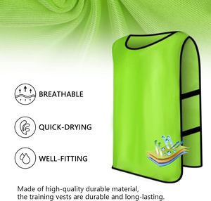 儿童青少年彩色标志设计足球训练背心经济型足球队训练围兜可定制足球服 - Product Image 5