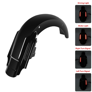 Yếm chắn bùn sau CVO 4 inch kéo dài, tích hợp đèn xi nhan LED, phù hợp với các dòng xe Harley Touring 1993-2008 Electra Street Glide Road King - Product Image 2