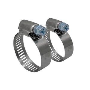 Abrazaderas de manguera de engranaje helicoidal de tipo americano ajustables de acero semiinoxidable de 12,7mm - Product Image 3