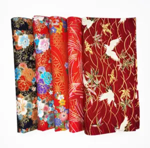 Fanni-bandana de algodón de alta calidad, bandana de flores furoshiki, envoltura tradicional japonesa, venta al por mayor