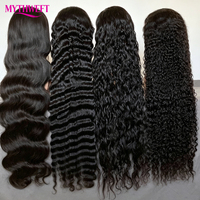 Rohhaarperücken aus vietnamesischem Echthaar, 13x6 HD, kleberlos, Echthaar-Lace-Front-Perücke, unbehandeltes, kutikula-ausgerichtetes Haar, 13x4 Full Lace Frontal Perücke
