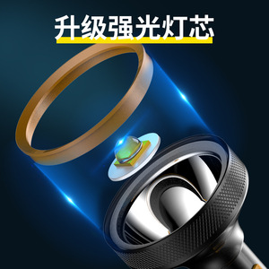 Lampe latérale Cob en alliage d'aluminium, lampe de poche 5W rechargeable, haute intensité, portable pour l'extérieur, avec chargeur - Product Image 4