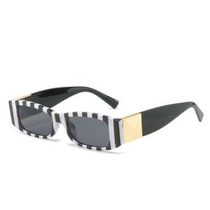 Gafas de Sol Rectangulares Vintage con Logotipo Personalizado, Diseño de Leopardo, Moda 2022, Protección UV400, Montura Cuadrada Pequeña para Mujer - Product Image 5