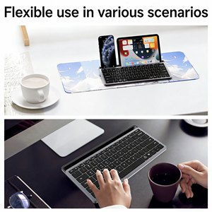 New Portable Rechargeable Mini Scissor Switch 3-Key Wireless for <b>Keyboard</b> for Office Use - Product Image 5