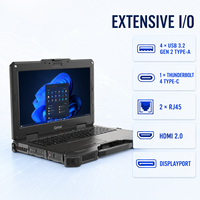 Nouvel ordinateur portable tout-terrain Getac X600 MIL-STD-810H avec processeur Intel et carte graphique, écran 15,6 pouces pour les opérations sur le terrain