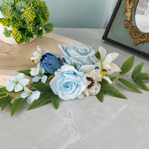 Forest Style Artificial Cake Decorative Flowers Simulation Floral <b>Ornaments</b> For Wedding Cake Dining Table Party Decoration - Product Image 2