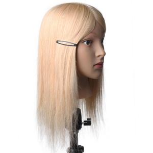 Tête de <span class=keywords><strong>mannequin</strong></span> en cheveux blonds de 16 pouces, tête d'entraînement professionnelle, pratique pour la <span class=keywords><strong>coiffure</strong></span>, belle tête de <span class=keywords><strong>mannequin</strong></span> pour la <span class=keywords><strong>coiffure</strong></span> - Product Image 3