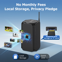 Eseecloud 500Meters WiFi Home Hub Solar PTZ Battery Outdoor IP66 4MP CMOS Camera 4CH Combo Kit Night Vision Home Security CCTV
