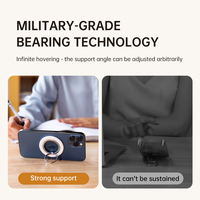 Support magnétique universel pour téléphones portables, rotation à 360°, support de bureau pliable en alliage d'aluminium, support de fixation magnétique