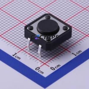 TS-1094-A1B3-D1 Tactile Switch Through hole Component (THT)-4P,12x12mm Switch Single Pole Single Throw Round Button 2.5N 12mm - Product Image 1
