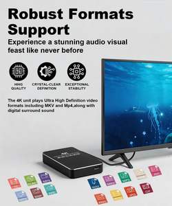 Lecteur multimédia numérique 4K ACEMAX avec boîtier métallique, SSD/HDD 2,5 pouces intégré, USB 3.0, Type-C, Micro SD, boucle automatique, sans Wi-<span class=keywords><strong>Fi</strong></span> requis - Product Image 5