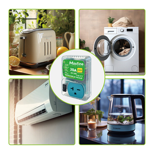 Protector de Voltaje para Enchufe Estadounidense Simple de 220V 20A, Retardo de 3 Minutos, 130J, 170-260V Ajustable, para Refrigerador, <span class=keywords><strong>TV</strong></span>, Aire Acondicionado, Latinoamérica - Product Image 4