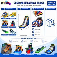Prix d'usine commercial pas cher grande maison de rebond cavalier gonflable toboggan gonflable en pvc pour enfants