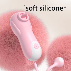 Vibrateur en silicone en forme de rose avec 10 modes, jouet sexuel pour clitoris et seins, ventouses de stimulation lingual incluses - Product Image 4