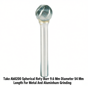 Fresa Rotativa Esférica Ttake Ab8300 de 9.6 mm de Diámetro y 54 mm de Longitud para Pulir Metal y Aluminio - Product Image 2