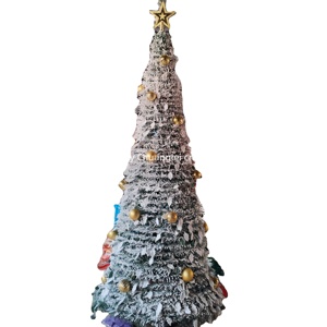 Prix d'usine – Ornement de Noël pliable en forme de flocon de neige pour intérieur/extérieur, idéal pour la décoration de la maison - Product Image 3