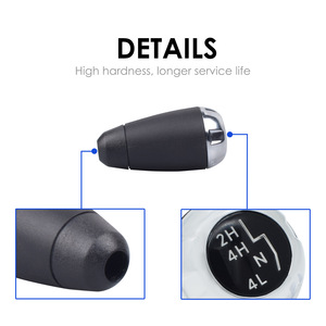 Car Gear <b>Knob</b> 4WD Transfer <b>Shift</b> Lever Chrome Trim For Jeep Wrangler JK 11-18 Ergonomic Design - Product Image 3