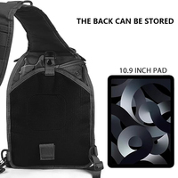 Sac à bandoulière tactique en nylon, vente en gros d'usine, sac de poitrine/épaule extérieur, pochette administrative tactique Molle, sac messager