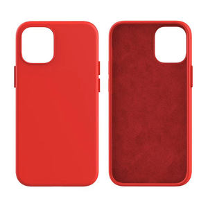 Pour iPhone 13 coque arrière en caoutchouc microfibre caoutchouc Silicone liquide coque de téléphone pour iPhone 13 12 11 14 Pro Max - Product Image 1