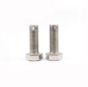 <span class=keywords><strong>Tornillo</strong></span> de Seguridad con Cabeza Hexagonal Exterior de Acero Inoxidable 304 con Orificio <span class=keywords><strong>para</strong></span> Cable de Acero GB32.1, M6 M8 M10 M12 - Product Image 6