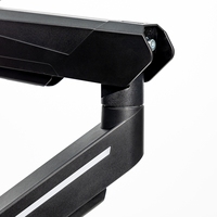 Support d'écran double multifonctionnel à bras articulé à ressort mécanique, base universelle, support cantilever pour ordinateur