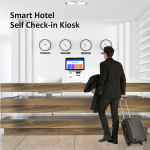 Quiosco de autoservicio para hotel, mostrador de registro con pantalla táctil capacitiva, quioscos de registro automático para hoteles, quiosco de autoservicio para hotel - Product Image 2