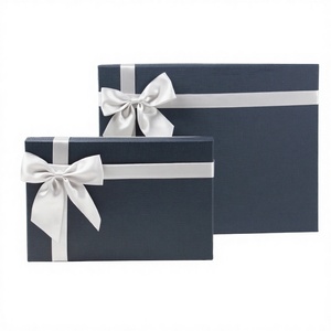 Boîte d'emballage cadeau d'anniversaire en carton avec couvercle et base, design personnalisé, taille sur mesure, nœud papillon, pelliculage mat, enduit, qualité alimentaire - Product Image 4