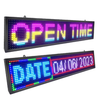 Tablero de mensajes para pantalla LED WiFi portátil P10 Color rojo Tablero de mensajes de desplazamiento de señal LED portátil