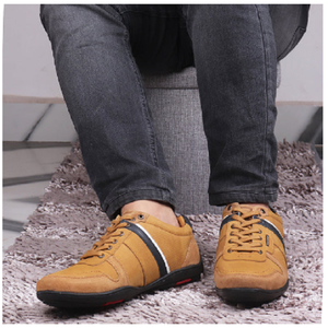 Chaussures de sport décontractées Dynamic Rust pour hommes, élégantes, à lacets, confortables, pour la marche quotidienne, streetwear, chaussures de mode - Product Image 6