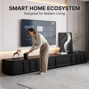 Mueble <span class=keywords><strong>de</strong></span> TV Contemporáneo <span class=keywords><strong>de</strong></span> Madera Sólida, Multifuncional, Ecológico, para Sala <span class=keywords><strong>de</strong></span> Estar, Dormitorio y Comedor - Product Image 2