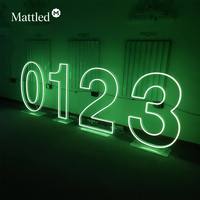 Letrero de Neón Personalizado Mattled de 1, 2, 3 y 4 Pies, Letras y Números LED del 0 al 9, de la A a la Z, RGB, Color Único, Control Remoto, Decoración Impermeable