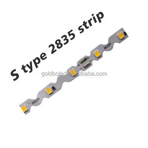 S-образный 6 мм 8 мм 120LED/<span class=keywords><strong>m</strong></span> SMD 2835 2700K-6000K Теплый Холодный белый зигзаг гибкая светодиодная лента - Product Image 1