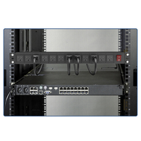 Regleta de Alimentación de Aleación de Aluminio con 8 Tomas de Corriente Estándar de EE. UU., Clasificación IP66, Protector contra Sobretensiones, PDU de Alta Resistencia para Racks de Servidores, 240V