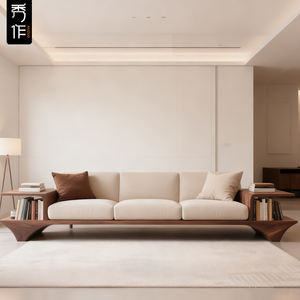 Nouveau canapé une place <span class=keywords><strong>en</strong></span> bois <span class=keywords><strong>massif</strong></span> de style chinois, design moderne et simple, pour salon, hôtel, maison d'hôtes, réception, rangée droite, grand et petit - Product Image 5