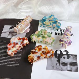 YIYI coreano 9.8cm nuvola acetato artigli per capelli carino colorato grande fermaglio per capelli rotondo artiglio personalizzato all'ingrosso - Product Image 6