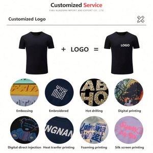 O-Neck Slim Fit Men's T <b>Shirt</b> Custom Brand Logo 220gsm High Quality Unisex T <b>Shirts</b> Manufacturer Custom Screen Print - Product Image 6