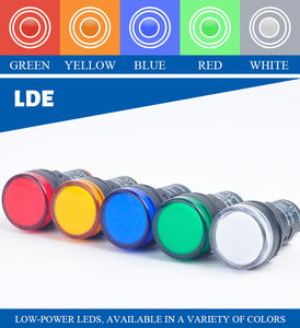 CHYF Sinal Piloto Lâmpada 22mm 12v 24v 220v Levou Vermelho Verde Amarelo Painel De Energia Led Luzes Indicadoras AD22-22DS - Product Image 2