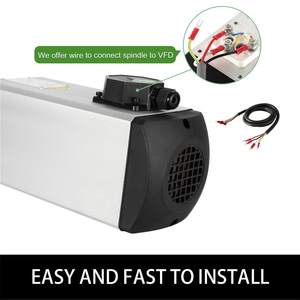 Moteur de broche CNC refroidi par air Zhong Hua Jiang Square ER32 avec roulements en céramique 6KW 380V pour machine de gravure CNC - Product Image 4