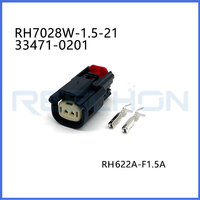 7028W-1.5-21 33471-0201 Konektor Otomatis MX150 2 Pin Tahan Air Bersegel untuk Sensor Otomotif dan Kabel Lampu