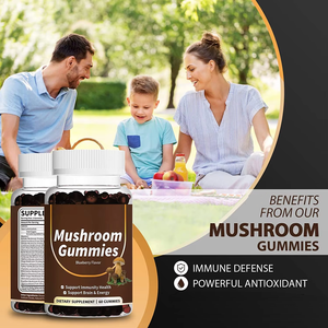 Oem/ODM nhãn hiệu riêng nấm Gummies 10 nấm phức tạp 2500 mg nấm với sư tử của bờm, đông trùng hạ thảo, <span class=keywords><strong>Shiitake</strong></span>, Reishi - Product Image 2