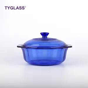 Transparante Pannen Twee Oren Borosilicaatglas Keukenaccessoires Soep Hete Pot Kookgerei Glazen Kookpot