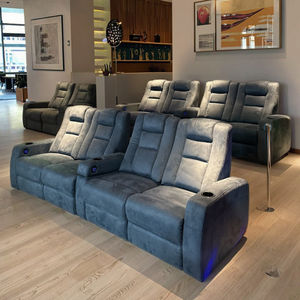 Birinci sınıf Modern kavisli deri ev sineması kanepe sandalye çok fonksiyonlu elektrik kombinasyonu için görsel-işitsel oda için oteller - Product Image 5