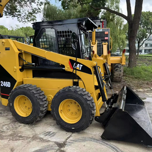 Mesin Konstruksi Bekas Asli CAT 246D Merek Amerika Tahun 2023 Skip Steer Loader 90% Baru dengan Harga Rendah dan Jam Kerja Rendah - Product Image 5