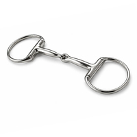 Mors de cheval en acier inoxydable à double articulation, anneau lâche, haute qualité, taille personnalisable, service OEM, logo personnalisé, entraînement équestre