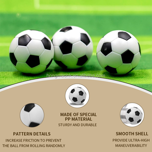 Mini bolas de mesa de futbolín en blanco y negro, de PVC Material, tamaño de 36mm, niños, interior para accesorios, regalo de fiesta de Navidad - Product Image 4