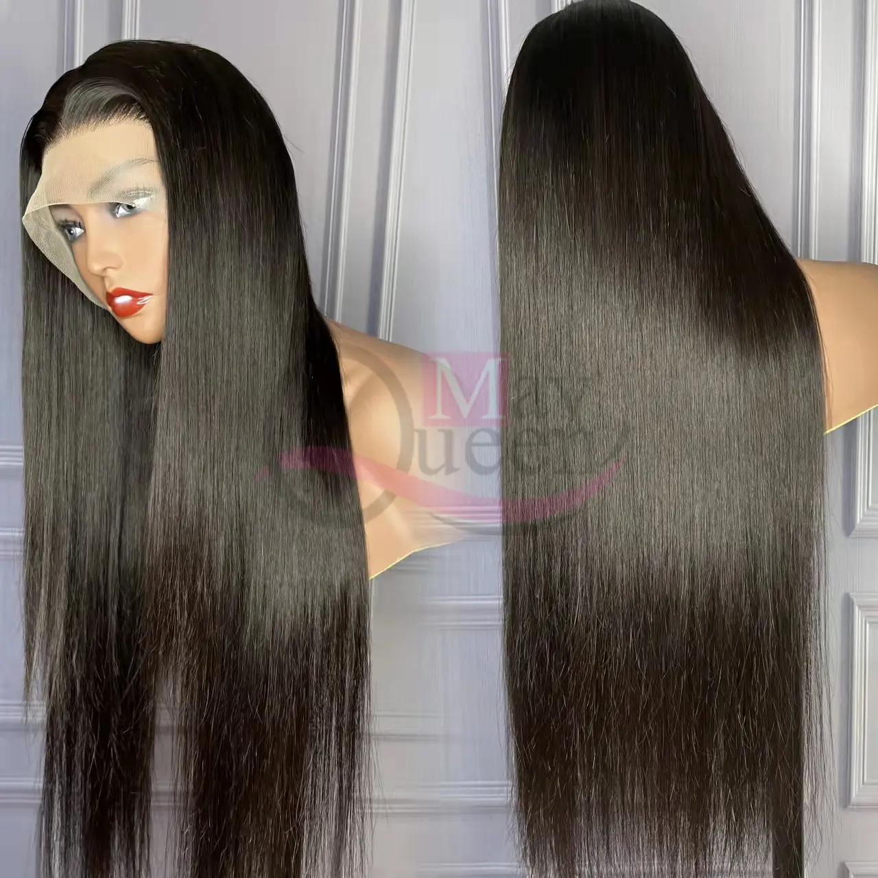 Mayqueen Wholesale Transparent HD Lace Silky Straight Human Hair Lace Frontal Wigs For Black Women Brazilian Hair Lace wig
