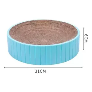 Rascador Circular Ligero de Sisal para Gatos, Diseño Minimalista, Árbol para Gatos de 1 Nivel para Interiores, Patrón Sólido, Gran Espacio para Gatos - Product Image 4